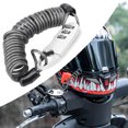 thumbnail image 4 of Bike Helmet Cable Lock, Anti Theft Password Lock 2.2x1.0in Steel Wire Lock Rope Easy To Carry Zinc Alloy  For Bicycle White, 4 of 8