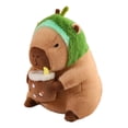 thumbnail image 2 of lionlar Capybara Toy Home Decor Capybara Stuffed Toy for Teens Children Adults Avocado, 2 of 9