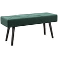 thumbnail image 1 of HOMCOM 39" End of Bed Bench, Upholstered Entryway Bench for Living Room, 1 of 10