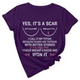 thumbnail image 1 of TIMIFIS Breast Cancer Awareness Shirts for Women Work Tops Short Sleeve Out Blouse Breast Awareness Letter Print Shirt T-Shirt Tops In OctoberFall/Winter, 1 of 5