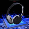thumbnail image 3 of Computer USB Wired Headphone Portable Ear Headset Universal Computer Foldable Over Ear Headset Stereo Adjustable Earphone Desktop PC Accessory Black without Mic, 3 of 8