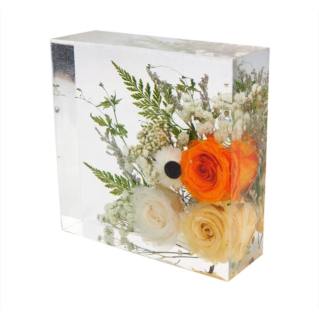 Amdohai Grands Moules en Silicone pour Résine, Carrés, Moules Profonds en Résine Époxy pour la Conservation des Fleurs, Art en Résine, Résine