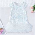thumbnail image 2 of felwors Robe à Paillettes pour Tout-Petites Filles, Ligne A, Scintillante, Sans Manches, Robe de Mariée, Robes de Fête pour Filles, 2 of 7
