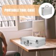 thumbnail image 4 of UPOUART Aluminum Alloy Toolbox Tool Storage Boxes Silver 1Set for General Users, 4 of 8
