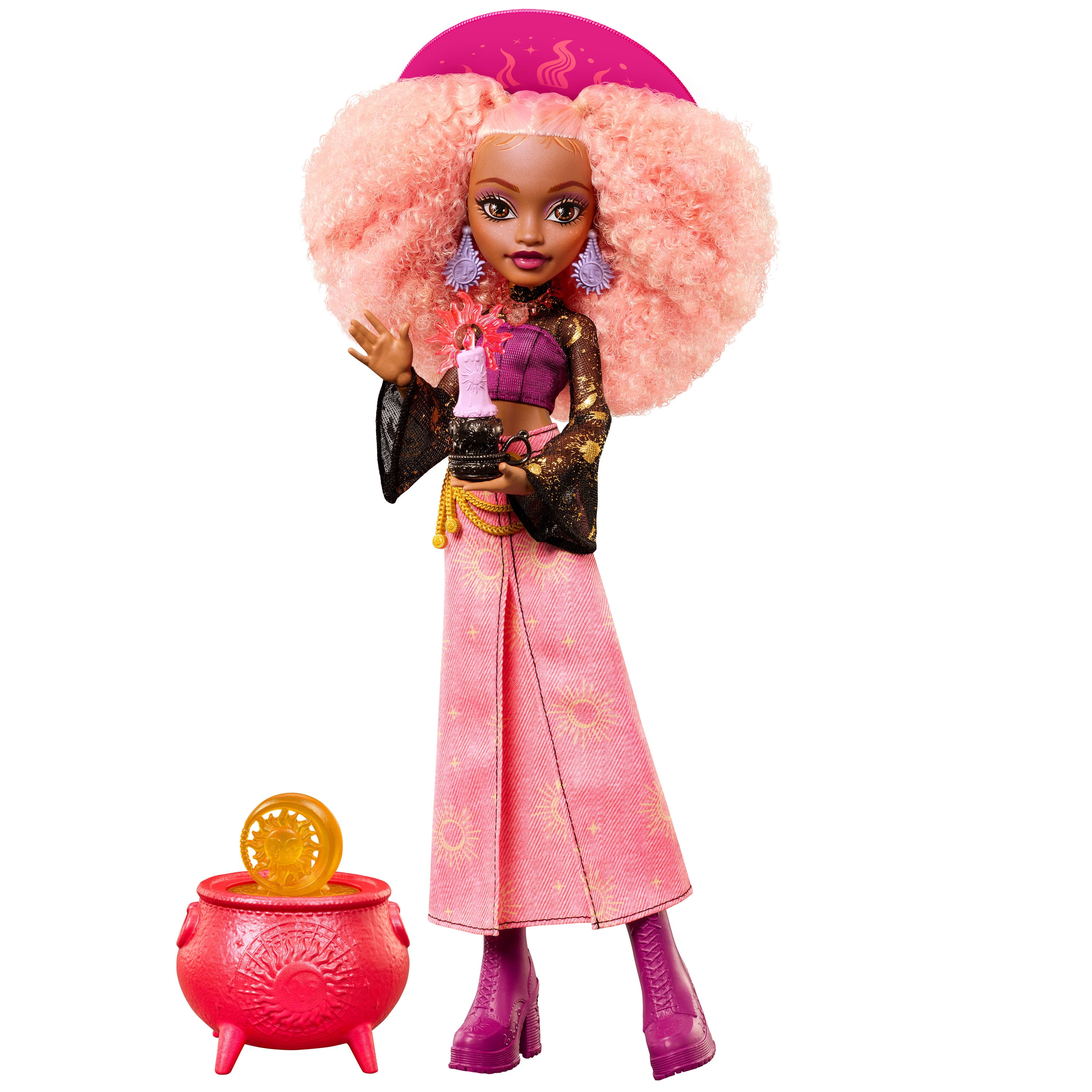 Moonspell Magic by Monster High Rae Lumina Fashion Doll, Sun Witch with Accessories