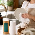 thumbnail image 4 of Thick Reusable Kitchen Cloths, 28x28cm, Highly Absorbent, Lint-Free, Washable, Disposable Weekly Roll for Household Cleaning and Oil Absorption, 4 of 6