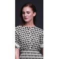 thumbnail image 3 of Bimba Rayon Triangle Geometric Printed Gown Kimono Sleeves Summer Long Maxi SlitDress-Large, 3 of 6