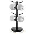 thumbnail image 1 of Mug Holder Tree, 8 Hooks Coffee Cup Holder with 360° Rotating Base, Wooden Mug Tree Coffee Cup Rack, Mug Stand Coffee Mug Organizer Station for Kitchen Coffee Bar Office, 1 of 7