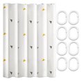 thumbnail image 2 of Shower Curtain, HEVIRGO Multipurpose Shower Curtain Liner Easy Installation Shower Curtain Set Waterproof Shower Curtains Suitable for Living Room Office Home, 2 of 7