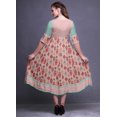 thumbnail image 4 of Bimba Print Long Party Wear Anarkali Kurta Flared A Line Kurtis For Women, 4 of 5