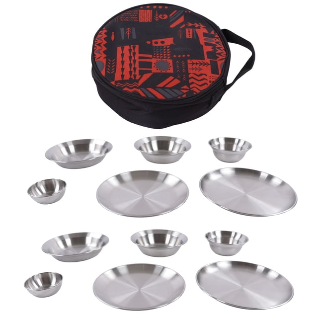 Camping Kit,12pcs Camping Dinnerware Set Complete Messware Kit Camping Dish Set Industry-Leading Standards