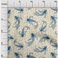 thumbnail image 2 of oneOone Rayon Beige Fabric Asian Japanese Koi Fish Sewing Craft Projects Fabric Prints by Yard 56 Inch Wide, 2 of 4