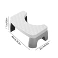 thumbnail image 3 of Boovnll Toilet Stool Squatting Poop Stool Bathroom Potty Step Stool Toilet Assistance Steps Step Stool Fits All Toilets Detachable Stackable, 3 of 6