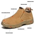 thumbnail image 4 of Steel Toe Slip On Shoe§steel Toe Work Boot§men Steel Toe Work Shoes§steel Toe Work Shoes§steel Toe  Shoes§steel Toe Construction Shoe 1 Pair Steel Toe Slip On Shoe With Solid, 4 of 8