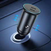 Birdeem Car Charger Adapter, Usb Car Charger, Supporting Low-Voltage Direct Charging 60W Car Charging Pd Car Charger Usb-C Plug Flash Charging Qc3.0 Car Charging Head, Fast Car Charger
