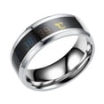 thumbnail image 2 of Couple Rings Delicate Ring Smart Smart Sensor Sensor Body Temperature Small Lightness Finger Jewelry Wedding Women Engagement Silver 13#, 2 of 7