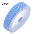 thumbnail image 3 of Unique Bargains 2 Pack Twisted Nylon Twine Thread Beading Cord 3mm 7M/23 Feet Extra Strong Braided Nylon String, Blue, 3 of 6