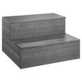 thumbnail image 1 of VEVOR Hot Tub Steps, 2-Step Spa Outdoor Stairs, Heavy Duty 25 inch Wide HIPS Above-Ground/Inflatable Pool Ladder with 600 lbs Weight Capacity, Multi-Use for Porch, Patio, Deck, Campers, Graphite Gray, 1 of 9