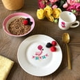 thumbnail image 2 of Vesta Baby 3 Piece Kids Ceramic Dinnerware Set - Plate, Bowl, Cup - Flamingo, 2 of 6
