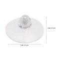 thumbnail image 3 of FUTUREORYY 10Pcs Transparent Hooks Small Plastic Suction Cup Hanger For Bedroom Bathroom Living Room, 3 of 3