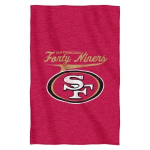 San Francisco 49ers Couverture de Chandail 54"x84 Pouces - Motif de Script