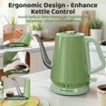 thumbnail image 3 of Gooseneck Electric Kettle(0.8L),1200 Watts Fast Boiling,Stainless Steel BPA Free,Automatic Shut Off,Pour Over Kettle for Small Kitchen,RV,Trip,Coffee, 3 of 7