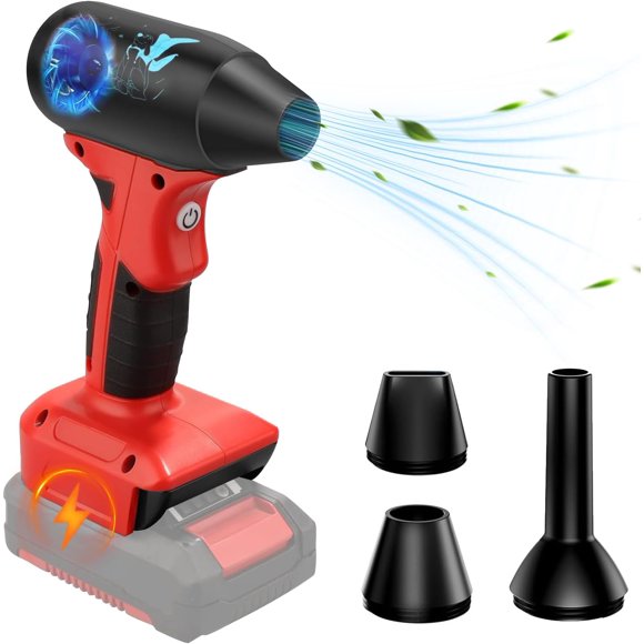 Jet Dry Mini Blower Compatible with Dewalt 20V Lithium Battery,Jet Fan130000 RPM Wind Speed 4-Speed Control, Compressed Air Duster, Cordless Handheld Air Blower for Computer Keyboard,Outdoors