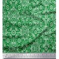 thumbnail image 1 of Soimoi Modal Satin Fabric Floral & Moroccan Damask Print Fabric by Yard 42 Inch Wide, 1 of 3