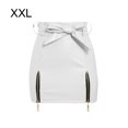 thumbnail image 3 of fastboy Jupe Mini Taille Haute Été pour Femmes Filles Randonnée Plage École Mode au-Dessus du Genou Style Décontracté Blanc TTG, 3 of 6