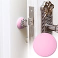 thumbnail image 2 of Clearance! beishanbush Furniture Protection Rubber Home Door Doorknob Back Wall Protector Savior Shockproof Crash Pad One Size Pink, 2 of 2