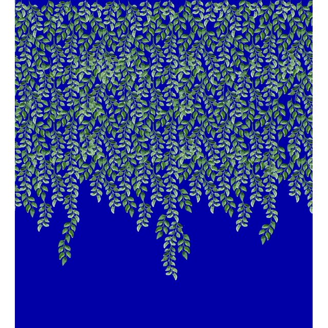Soimoi polyester Crepe Fabric Leaves Panel Print Sewing Fabric Yard 42 Inch Wide