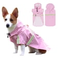 thumbnail image 1 of Dog Raincoat with Hood Pocket Reflective Adjustable Waterproof Slicker Rain Jacket for Small Medium Large Dog, 1 of 8