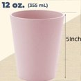 thumbnail image 3 of 16 ounce Unbreakable Plastic Cup Drinking Cups | Whea-t Straw Cereal Cups,Reusable, Mouthwash Cup Household Brushing Cup Milk Cup Dishwasher and Freezer Safe Clearance, 3 of 7