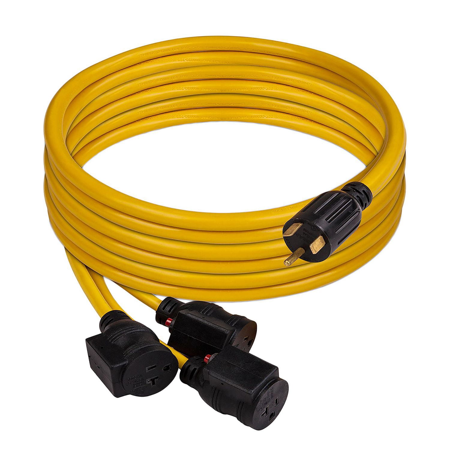 Firman 25FT Power Cord TT-30P 30AMP to 5-20Rx3 With Circuit Breaker Protection 1101