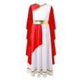 thumbnail image 1 of HULIJA Robe Maxi Toga Grecque Ancienne pour Filles Tenues de Performance de Scène Halloween Robe de Bal Rouge 8, 1 of 5