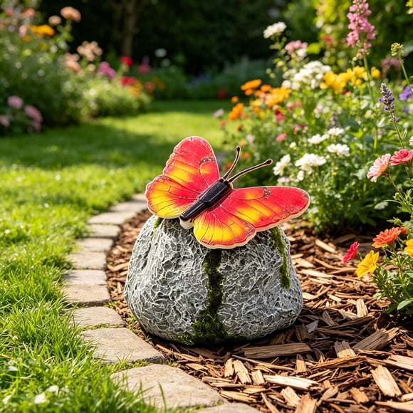 Lumière Solaire de Jardin Illuminée Paysage Extérieur Décorative
