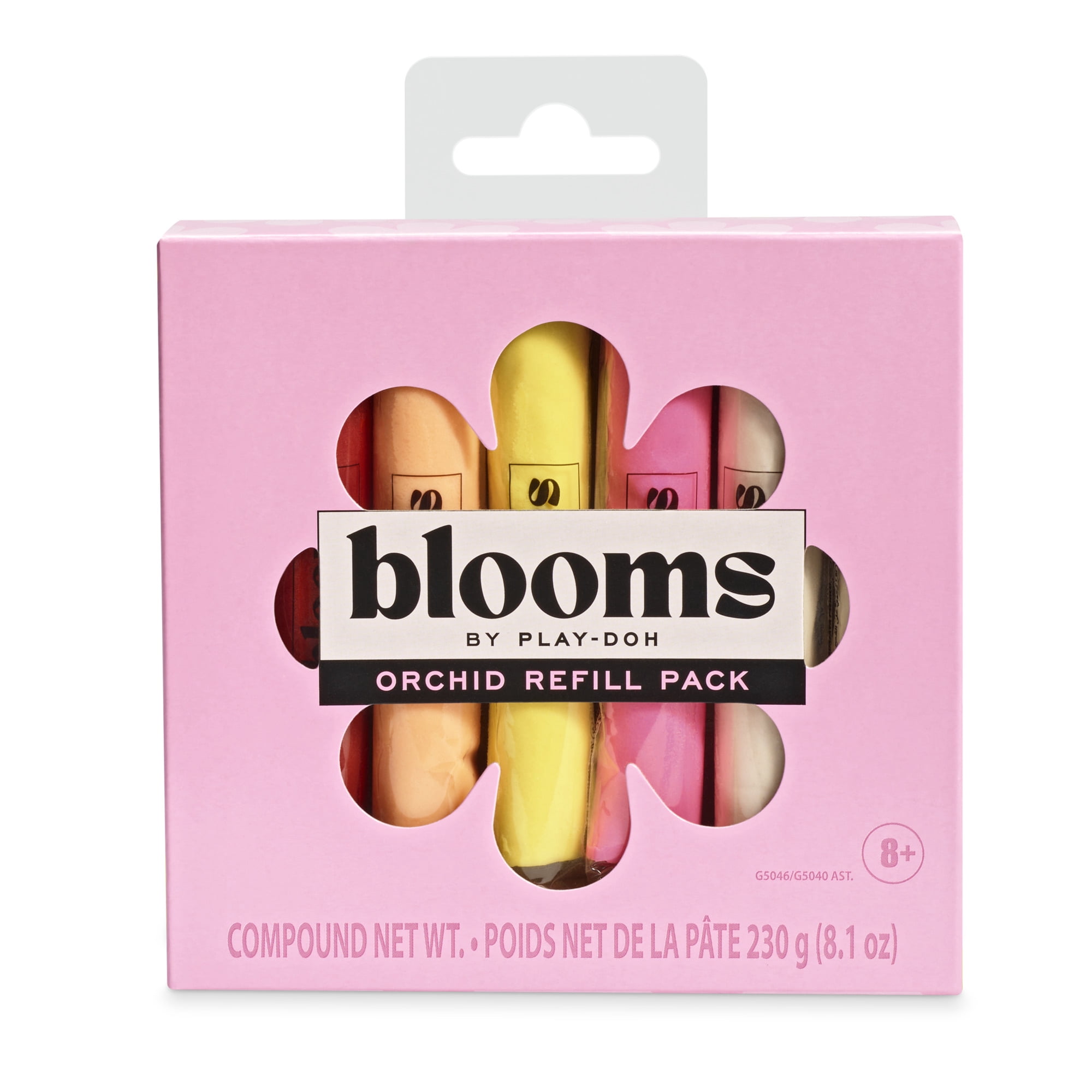 Blooms by Play-Doh Orchid Color Refill 6-Pack, Flower Arts & Crafts for Adults & Teens (DIY Bouquet Kits Sold Separately)
