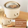 thumbnail image 3 of Ceramic Cooking Pot Hot Pot Electric Mini Ramen Cooker Noodles Cooker Multifunctional Electric Pot for Cooking Pasta Soup Portable Pot with Over Heating Mini Hot Pot, 3 of 6