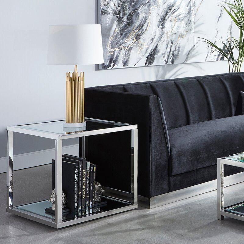 End Table Silver Base