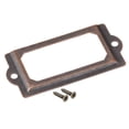 thumbnail image 4 of Unique Bargains 70x33mm Drawer Tag Label Metal Label Holder File Tag Frames Copper Tone 30 Pack, 4 of 6