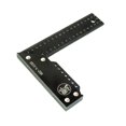 thumbnail image 3 of Carpenter Square Measuring Layout Tool Professional Marking Tool 90 Degree Ruler Black 200mm, 3 of 9