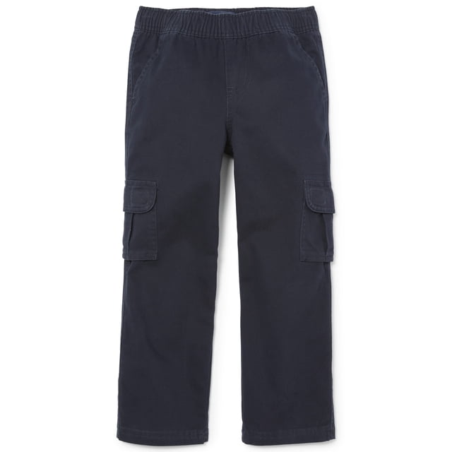 The Children's Place Boys' Husky Pull-On Cargo Pants, New Navy, 14