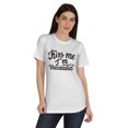 thumbnail image 1 of Inkmeso Embrasse-Moi Je Suis Vaccinée T-shirt Drôle Pro-Vaccin à Col Rond pour Femmes-B3, 1 of 8