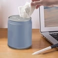thumbnail image 4 of Compact Desktop Can with Lid Small Wastebasket for Home Kitchen Bathroom Countertop Mini Discreet, 4 of 5