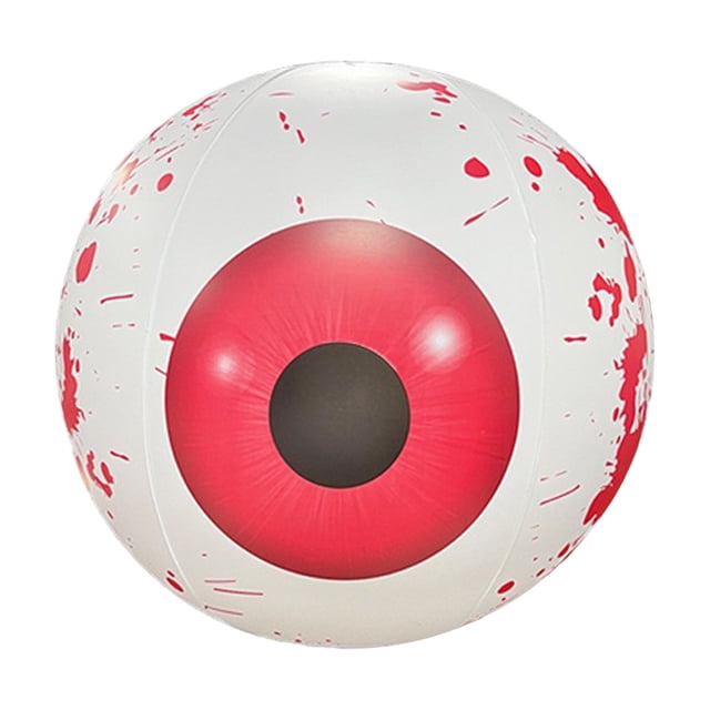 Halloween Inflatable Eyeball Decoration for Indoor and Outdoor Party, Large 15.7 Inch Spooky Prop for Garden, Yard, or Home, Easy to Set Up and Store, PVC Material