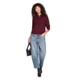 thumbnail image 2 of George Women's Long-Sleeve Henley Sweater, 2 of 6