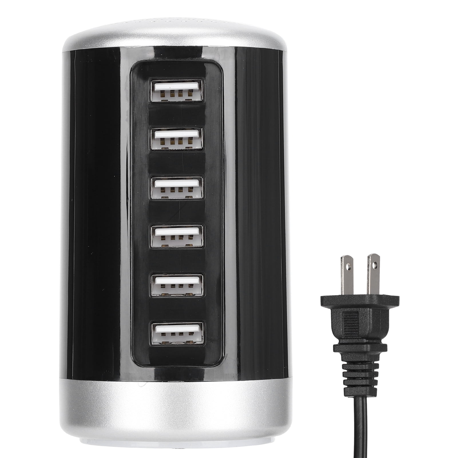 Cergrey Chargeur de Bureau à 6 PORTS USB, STATION de Charge Rapide, Adaptateur Secteur