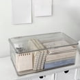thumbnail image 2 of Storage Boxes with Lids,Transparent Mask Stationery Storage Box Office Supplies Cosmetic Storage Box Desktop Storage Acrylic Organising Box,Storage Box with Lid,Box of Masks, 2 of 8