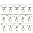 thumbnail image 1 of 24pcs Lobster Clasp Swivel Snap Hooks D Ring Keychain Hook Lanyard Clips, 1 of 7