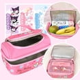 thumbnail image 3 of Roffatide Melody Insulated Lunch Bag - Waterproof Anime Tote for Work & School, Large Compartment Food Container with Top Pocket (Pink)​, 3 of 6